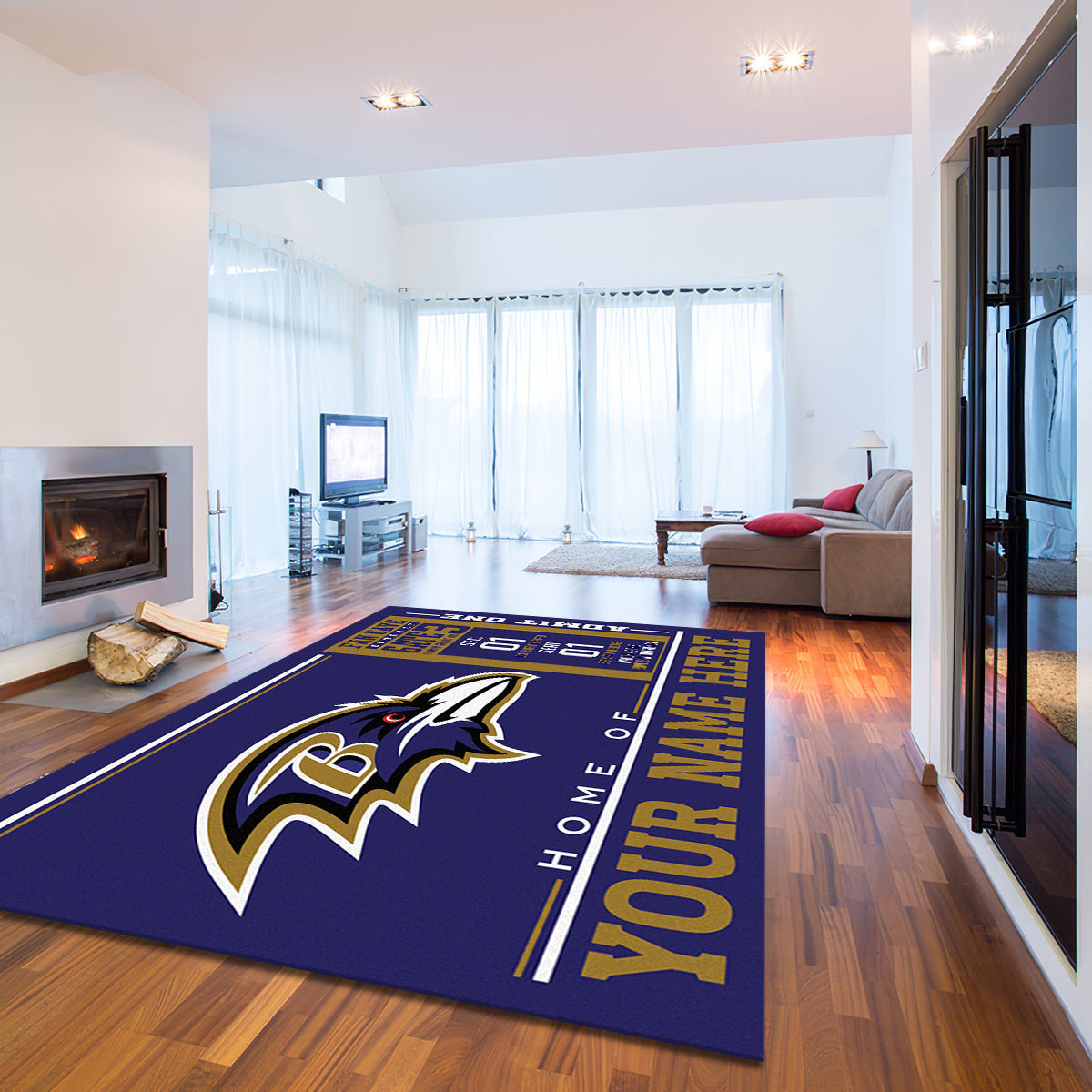 Baltimore Ravens teppich, teppiche - outdoor teppich, teppich wohnzimmer , Küchenteppich, kinderzimmer, modern