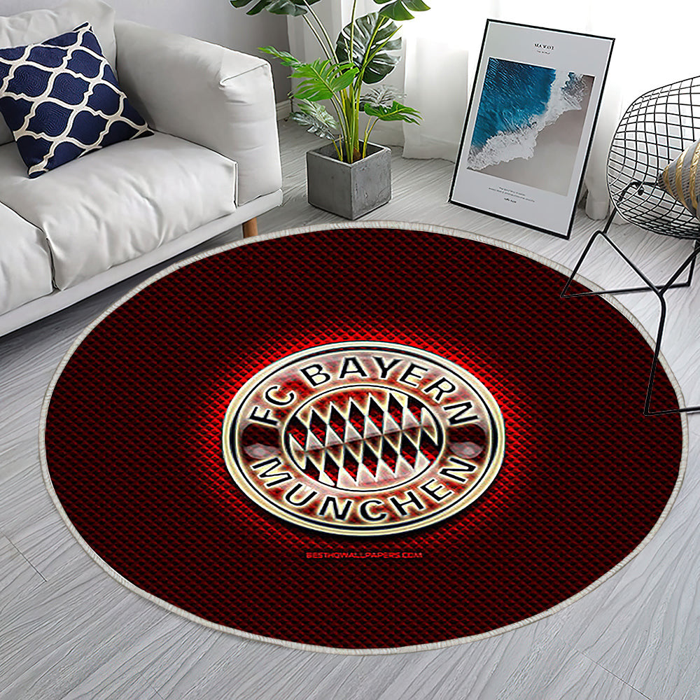 Fc Bayern München Teppich Rund, Teppiche - Glas Outdoor Teppich Rund, Rot Abstrakt Teppich Wohnzimmer, Carpet, Rug
