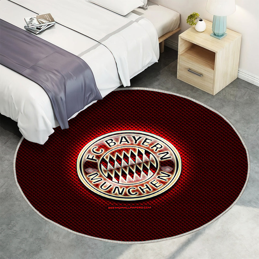 Fc Bayern München Teppich Rund, Teppiche - Glas Outdoor Teppich Rund, Rot Abstrakt Teppich Wohnzimmer, Carpet, Rug