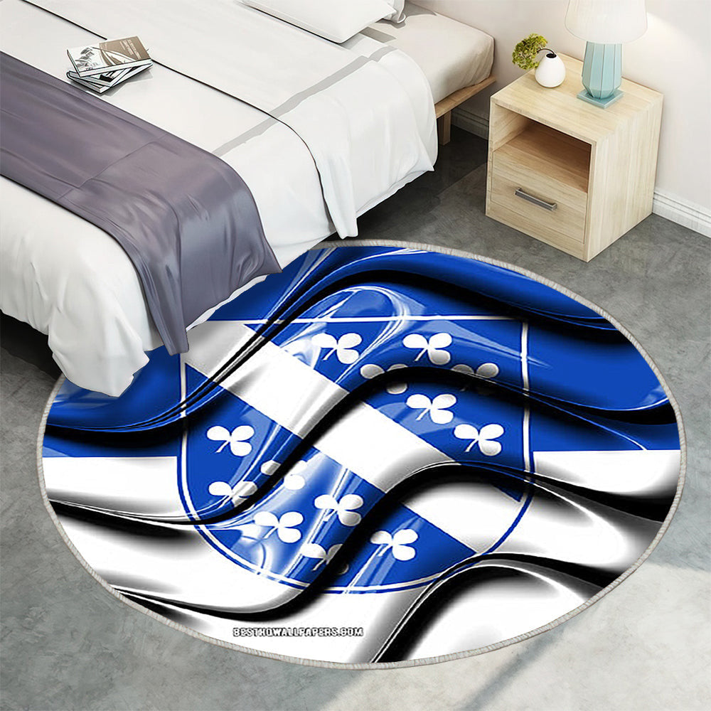 Kassel Flag Städte Deutschlands Teppich Rund, Teppiche - Europa Outdoor Teppich Rund, Flagge Von Kassel Teppich Wohnzimmer, Carpet, Rug
