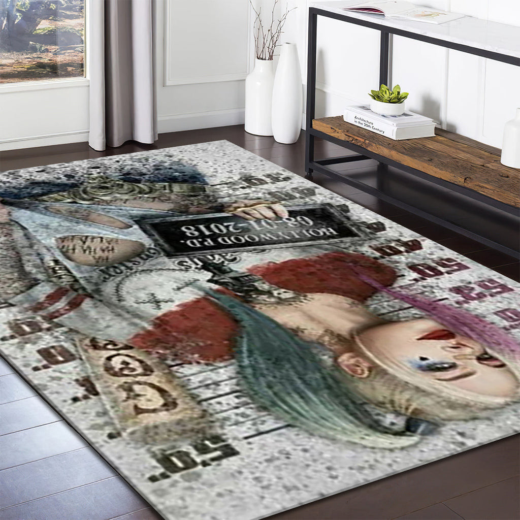 Harley Quinn teppich, teppiche - outdoor teppich, teppich wohnzimmer , Küchenteppich, kinderzimmer, modern