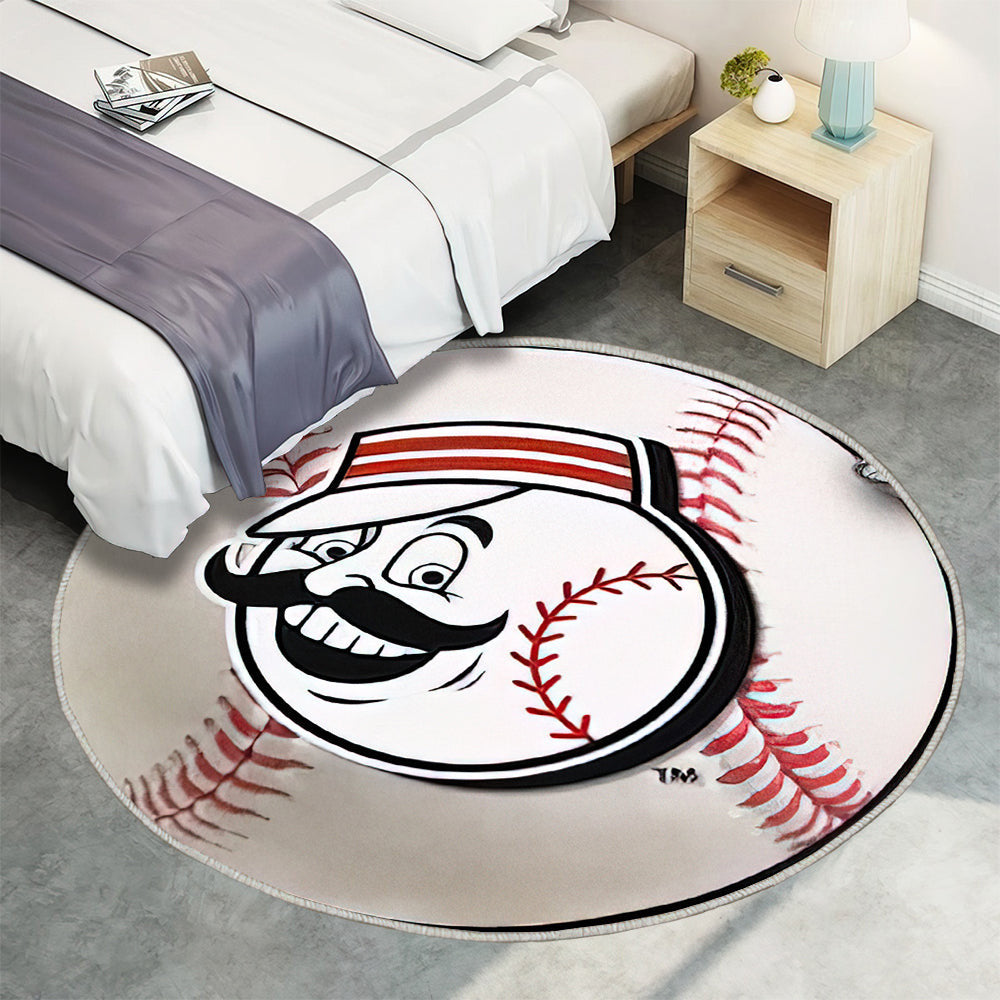 Cincinnati Reds Baseball Teppich Rund, Teppiche - Outdoor Teppich Rund, Teppich Wohnzimmer, Carpet, Rug