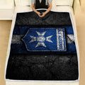 Auxerre Fc Kuscheldecke - Ligue 2 Football Fleecedecke, Black Stone France Soccer Decken, Kuschel Decken