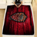 Roma Fc Kuscheldecke - Fiery Maroon Wooden Background Fleecedecke, Italian Football Club Grunge As Roma Decken, Kuschel Decken