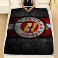 Union Berlin Fc Grunge Kuscheldecke - Bundesliga 2 Fleecedecke, German Football Team Black Stone Union Berlin Decken, Kuschel Decken