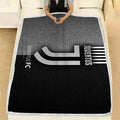 Juventus Fc Italian Football Club Kuscheldecke - New Juventus New Fleecedecke, Leather Texture Turin Italy Decken, Kuschel Decken