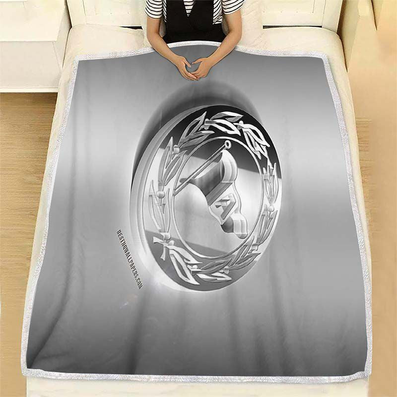 Dsc Arminia Bielefeld Kuscheldecke - 3D Steel German Football Club Fleecedecke, Bielefeld Germany Metal Decken, Kuschel Decken