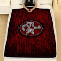 Kaiserslautern Fc Kuscheldecke - Red Brick Wall Bundesliga 2 Fleecedecke, German Football Club Soccer Football Decken, Kuschel Decken