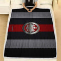 Eintracht Frankfurt Logo Kuscheldecke - English Football Club Metal Black And White Metal Mesh Background Fleecedecke, Eintracht Frankfurt Bundesliga Frankfurt Decken, Kuschel Decken