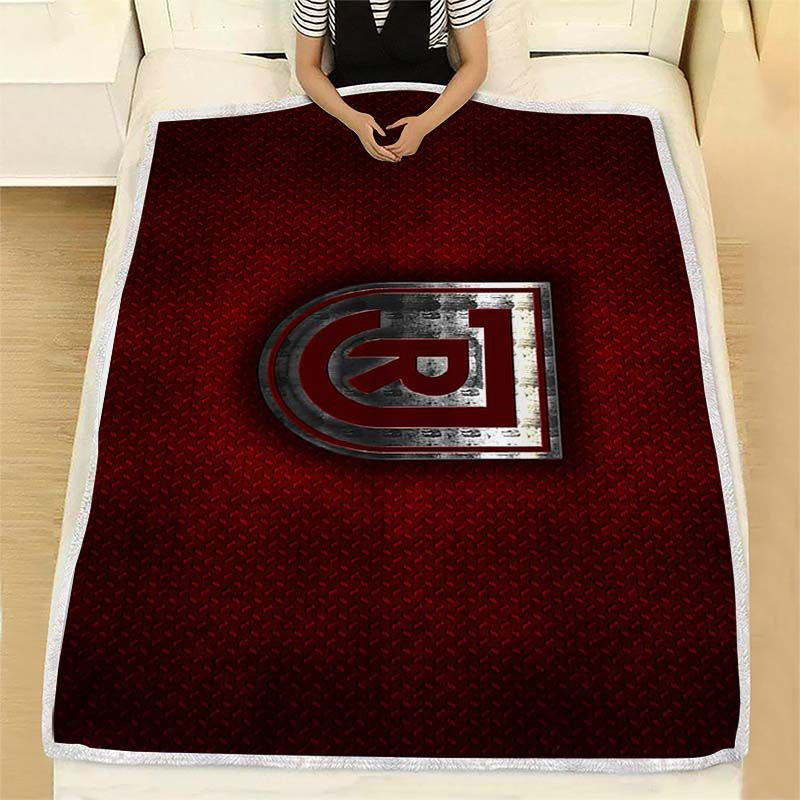 Jahn Regensburg Fc Kuscheldecke - Red Metal Background Bundesliga 2 German Football Club Fleecedecke, Metal Football Soccer Decken, Kuschel Decken